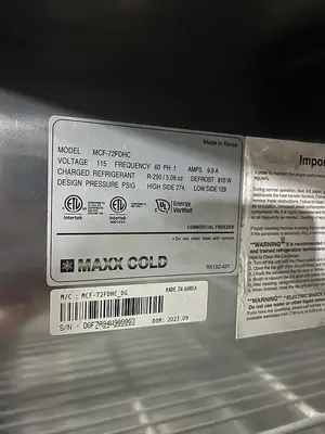 Used MAXX COLD MCF-72FDHC Freezers Florida US | BAM Discount Restaurant Equipment #1393600