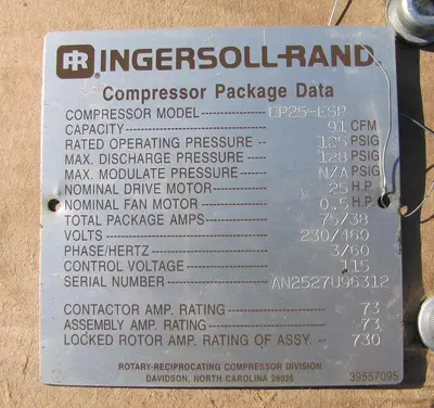 USED INGERSOLL RAND EP25-ESP