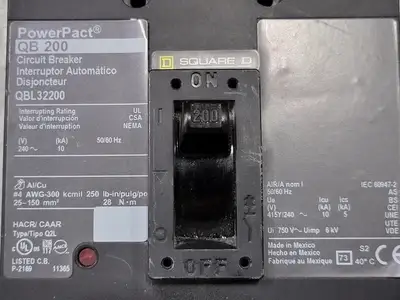 Used SQUARE D QBL32200 Switchgears British Columbia CA | Lenmark #327864