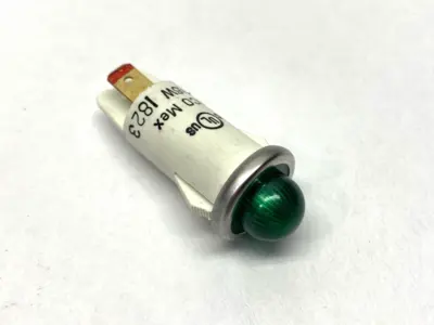 USED WAMCO GREEN LED INDICATOR PANEL LIGHT FOR .5" MOUNTING HOLE
