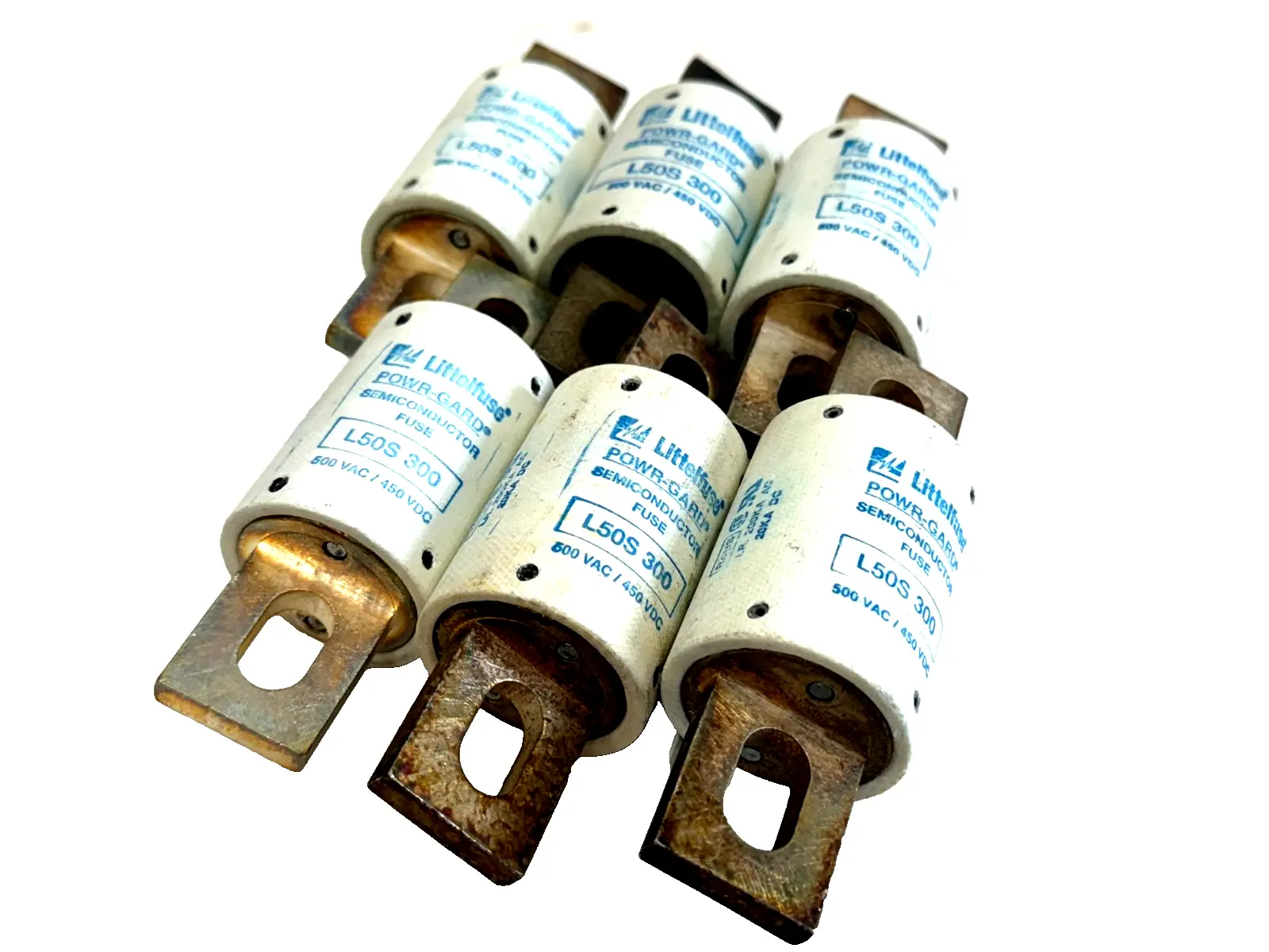 NEW LOT OF 6 LITTELFUSE L50S300 FUSE 500VAC 450VDC