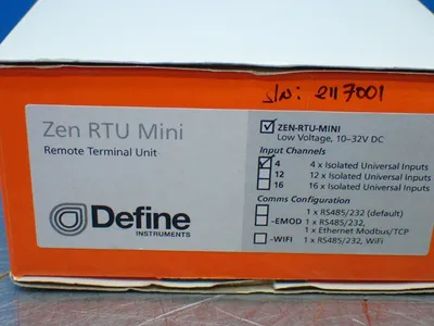 New | in-Stock DEFINE ZEN RTU MINI 4 Input / Output Modules | HGR 24 #733451