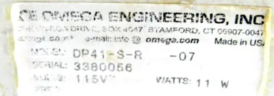NEW OMEGA ENGINEERING DP41-S-R PANEL METER DP41SR
