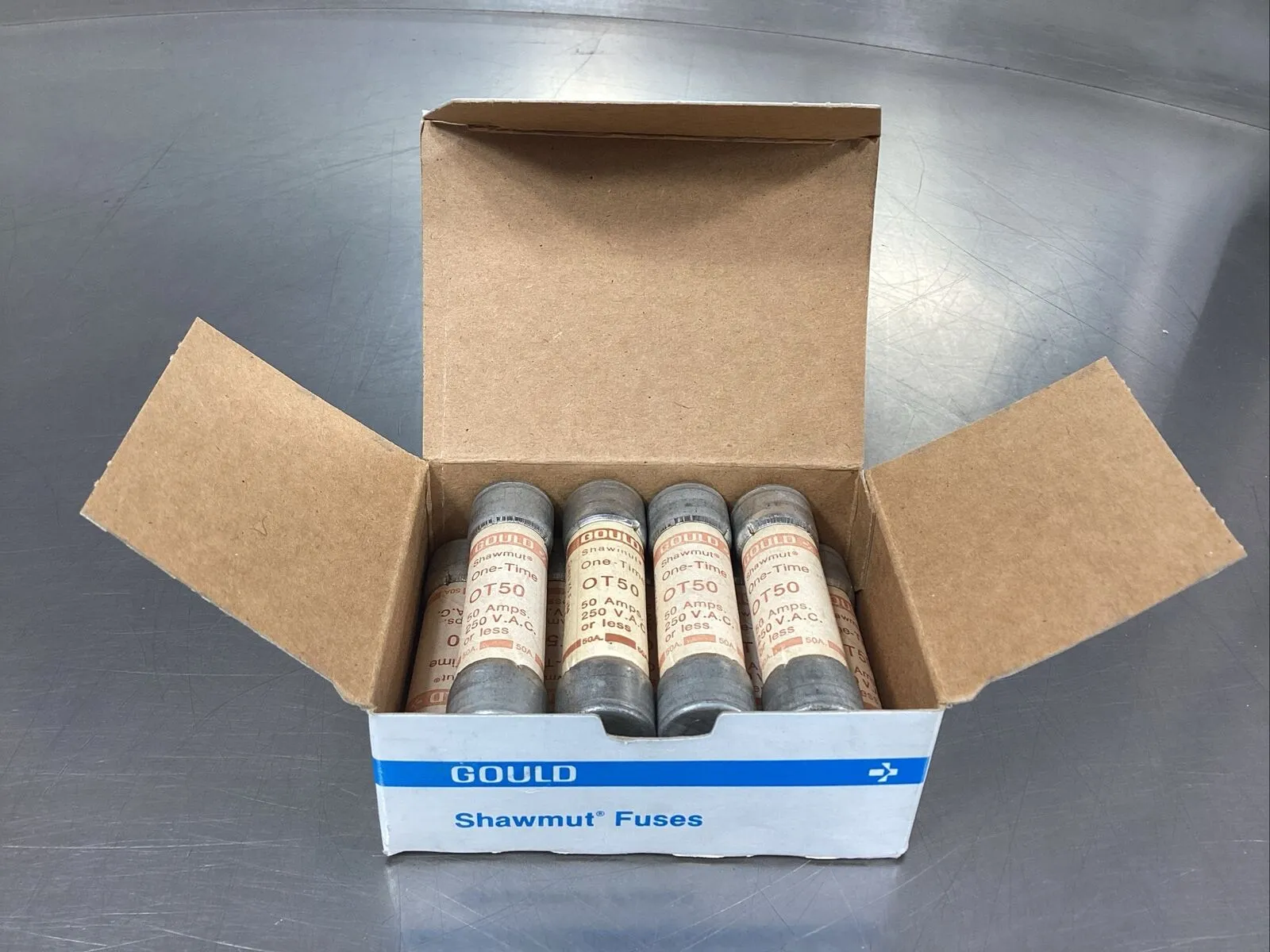 GOULD SHAWMUT OT50 50AMP, 250V FUSES (Box of 9) 4E-36