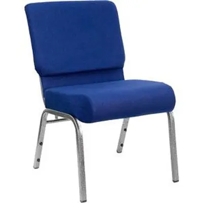 21" Extra Wide Church Chair with Gold Vein Frame