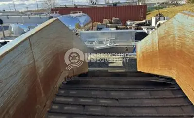 USED 2012 ENDURAVEYOR 72" WIDE CLEATED STEEL BELT CONVEYOR