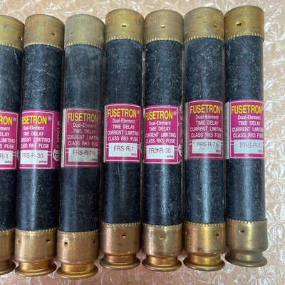 NEW🚨TOOL CRIB SPECIAL! Large Lot Of (15) Bussman FRS & FRN FuseTron Fuses!🇺🇸