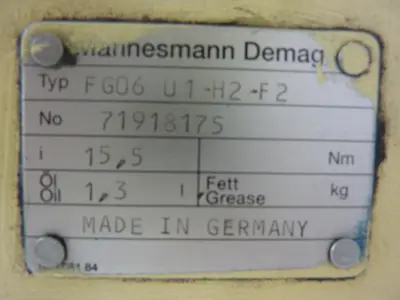 USED MANNESMANN DEMAG FG06 U1-H2-F2