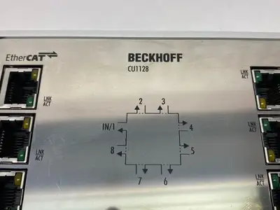 USED BECKHOFF ETHERCAT 8-PORT INFRASTRUCTURE JUNCTION, RJ45, 100 MBIT/S