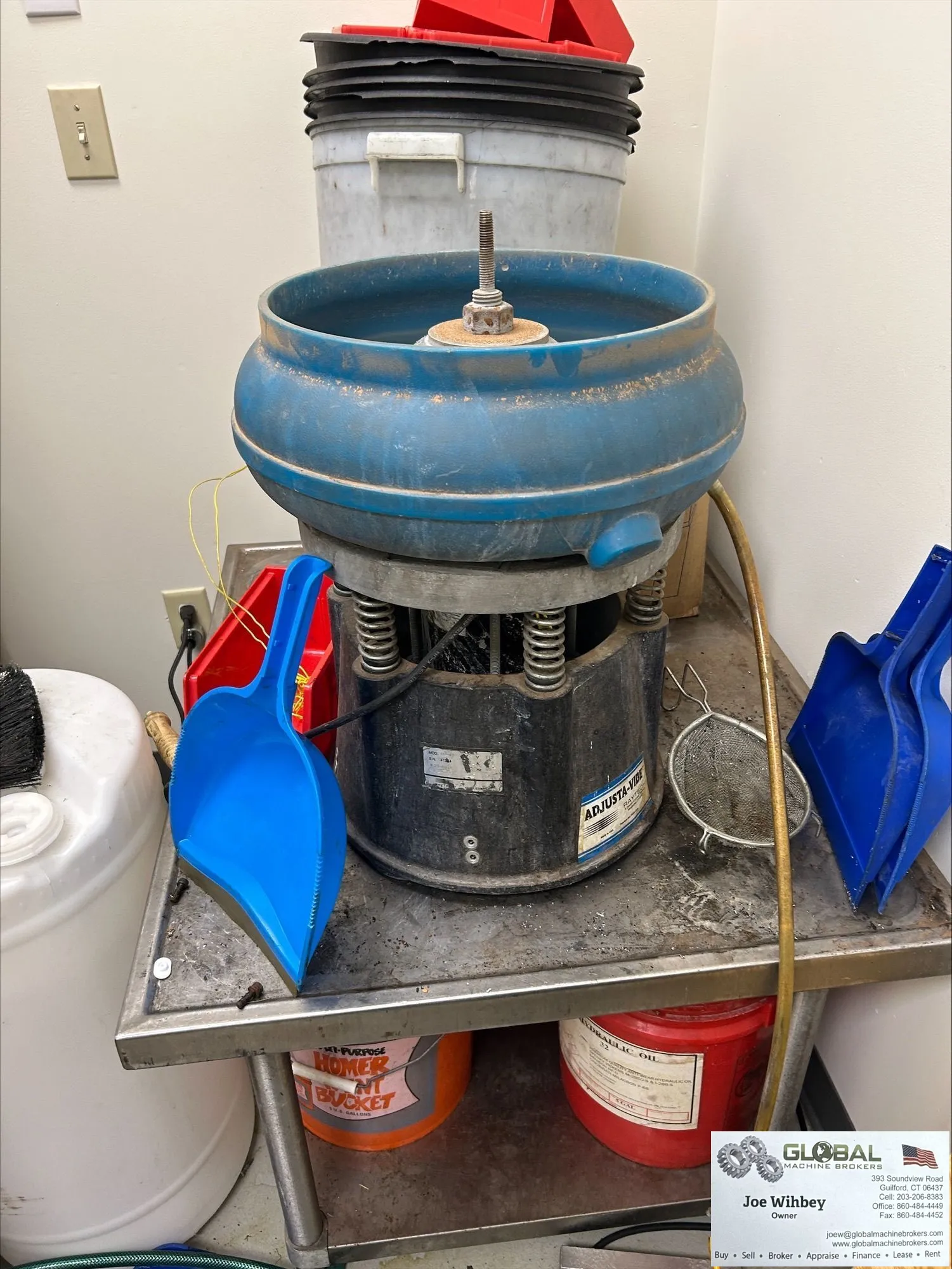 Raytech Adjustavibe 40 AV-40 Vibratory Bowl Finishing Tumbler 115v