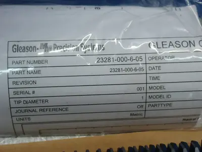 USED GLEASON CUTTING TOOLS 34ZA2163