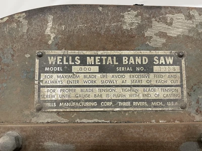 USED WELLSAW 800
