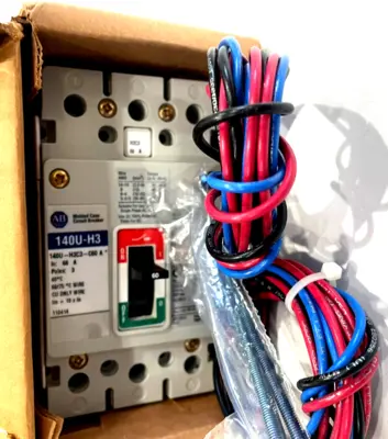 ALLEN BRADLEY 140U-H3C3-C60-F CIRCUIT BREAKER SER. A 140UH3C3C60F NEW, SURPLUS