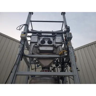 Used 2.5 Ton Dynamic Air BulkBuster Bulk Bag Unloader w/ Dense Phase Transporter