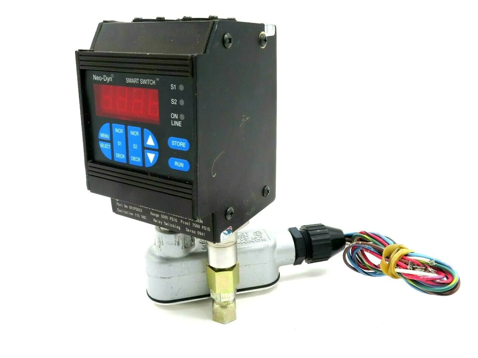 NEW ITT INDUSTRIES NEO-DYN 801P5S25 PRESSURE SWITCH 7500 PSIG