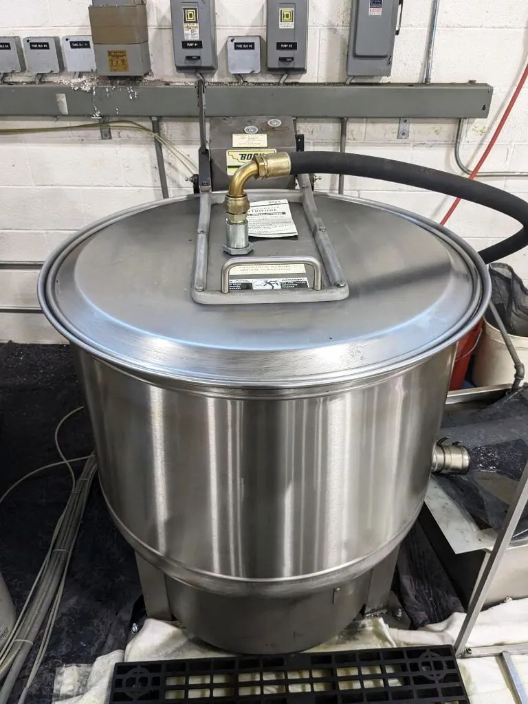 Bock GP-130 30 x 18 perforate basket centrifuge, 304SS.