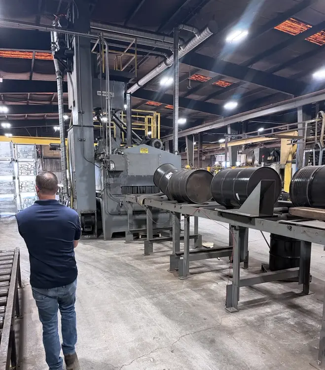 Used 1997 PANGBORN ES - 1821 PLATE AND BEAM BLASTER Finishing Machines Illinois US | Machinery Marketing International #1404106
