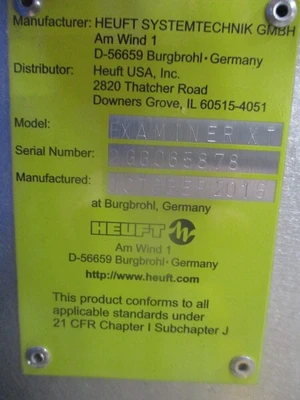 USED HEUFT EXAMINER-XT/REFLEXX-2