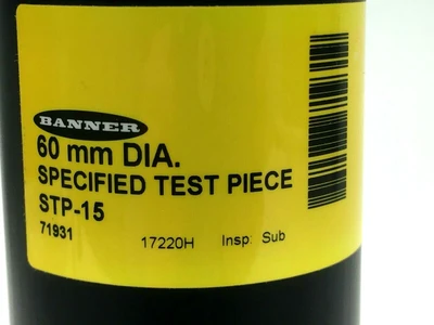 USED BANNER ENGINEERING 30 MM  &  60 MM SPECIFIED TEST PIECES