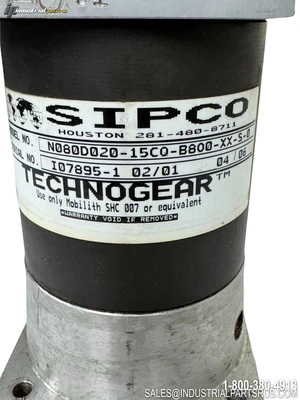 Used SIPCO N080D020-15CQ-B8O0-XX-S-0 Speed Reducers Kentucky US | Industrial Parts R Us Inc. #1332360