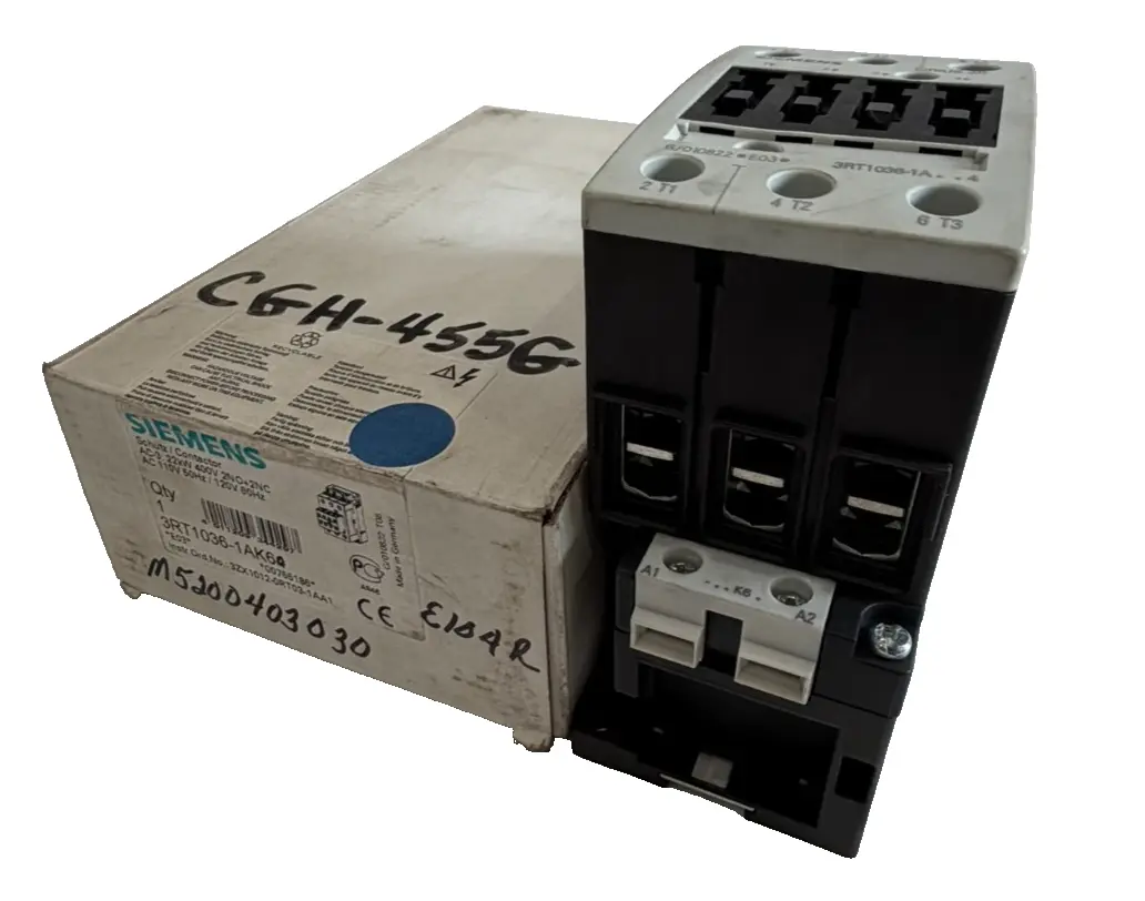 NEW SIEMENS 3RT10361AK64 CONTACTOR 3ZX1012-0RT03-1AA1