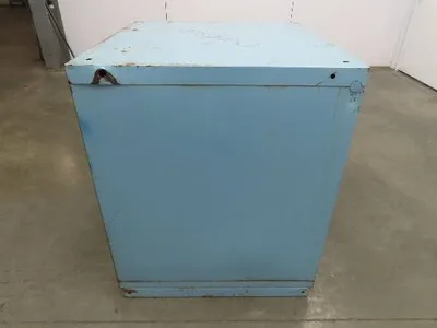 Stanley Vidmar Tool Cabinet 4 Drawer 28x30x33" Blue Lista Lyon Rust Rough