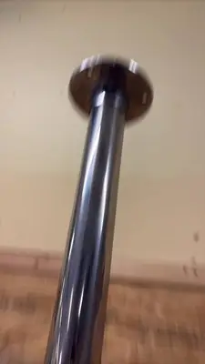 Stainless Steel Industrial Support Pole with Flange Ends