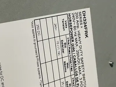 Used EATON DH324FRK Switchgears Ohio US | HGR 24 #1280260
