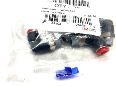 USED IMI NORGREN PUSH-TO-CONNECT ELBOW SWIVEL FITTING 6MM TUBE