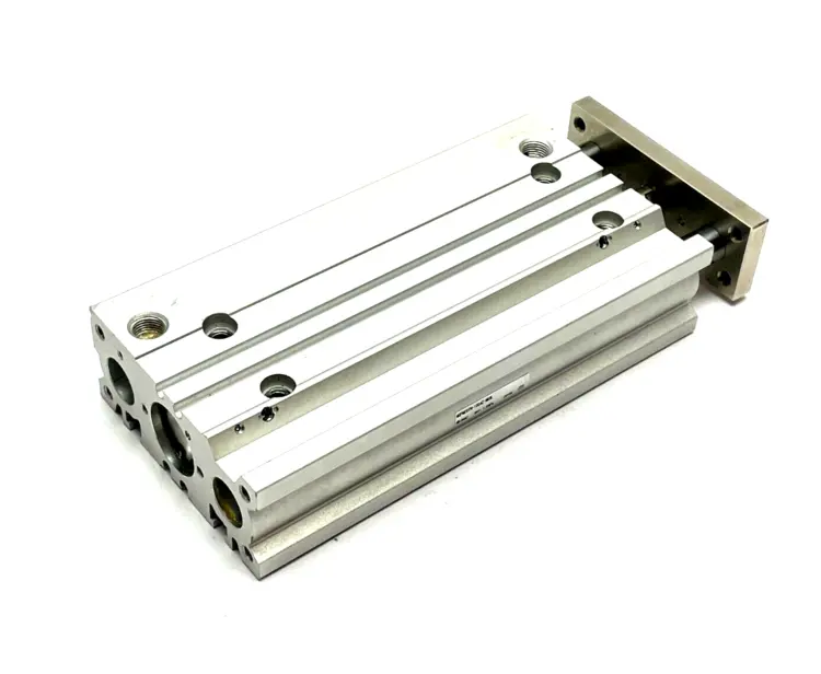 Used SMC COMPACT SLIDE BEARING GUIDE CYLINDER 20MM BORE 100MM STROKE Pneumatic Cylinders | Maverick Industrial Sales #1101305