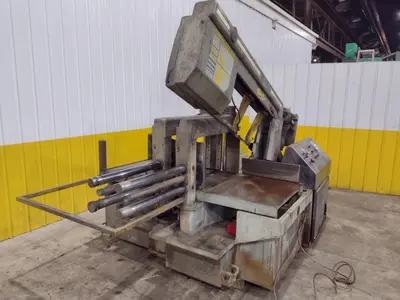 16" x 16" HYD-MECH MODEL #M-16A AUTOMATIC HORIZONTAL BANDSAW WITH POWER MITRE SWIVEL: STOCK #23419