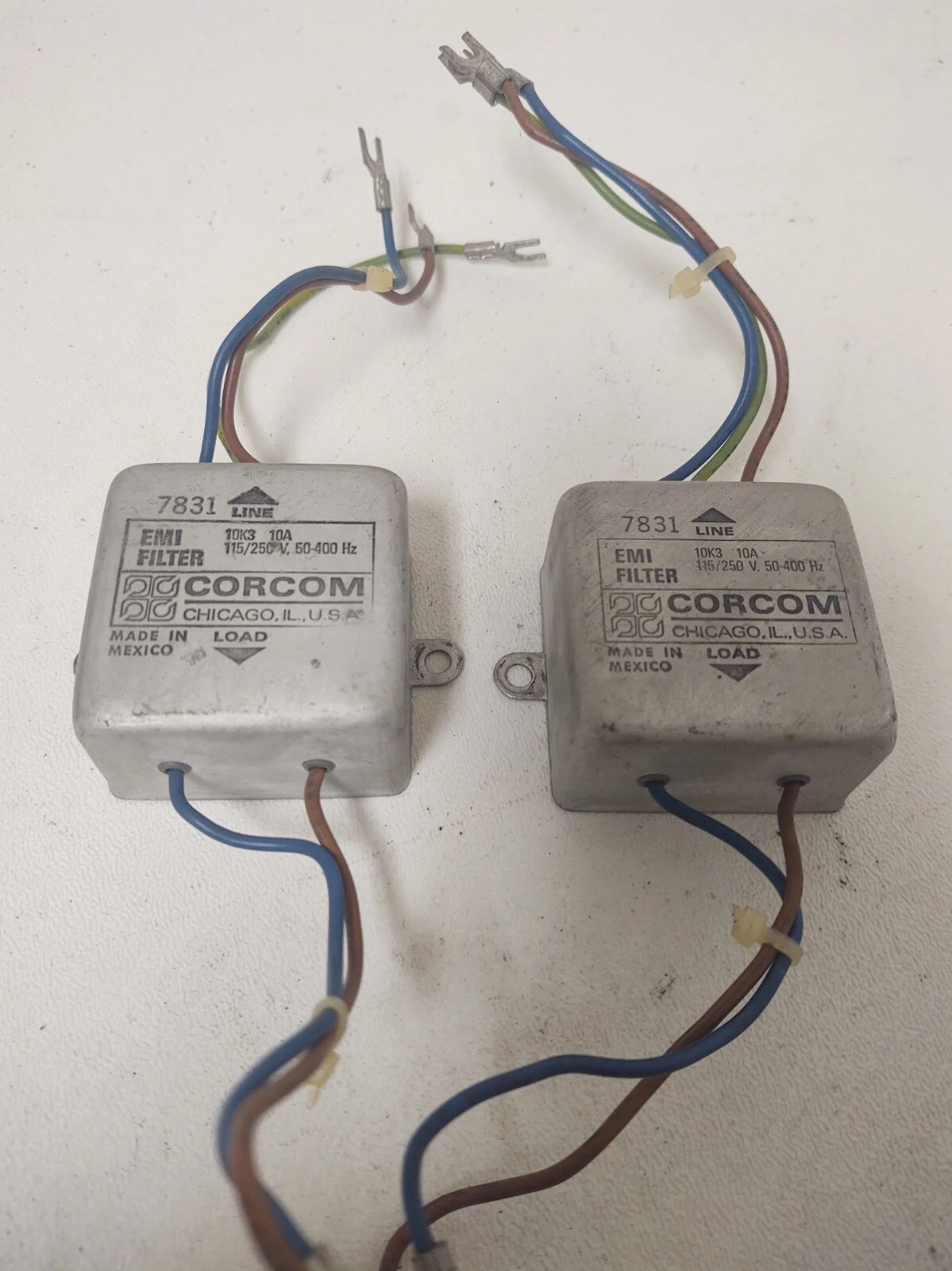 🔥 (LOT 2) 7831 CORCOM EMI LINE FILTERS- MADE IN USA