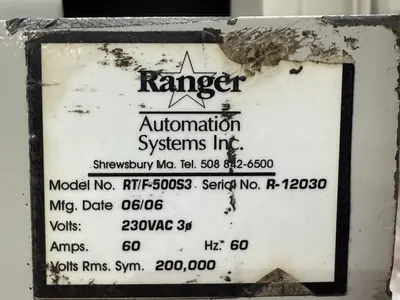 USED 2006 RANGER AUTOMATION SYSTEMS RT F-500S3