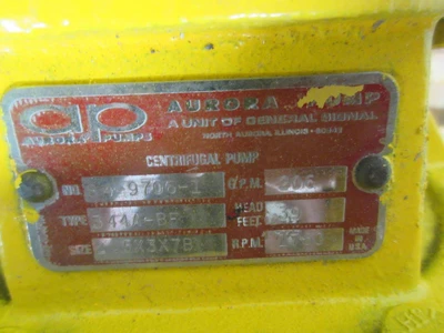 Used AURORA PUMP _UNKNOWN_ Centrifugal Pumps | OCO Industrial #1713412
