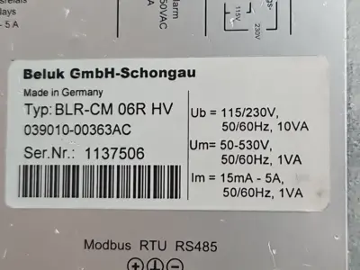Eaton Cuttler Hammer BLR-CM06RHV Power Factor Control Relay (BIN631)