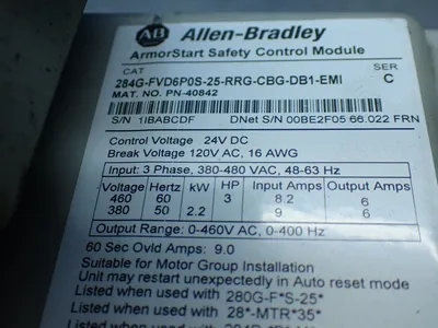 USED ALLENBRADLEY 280GFS25RG