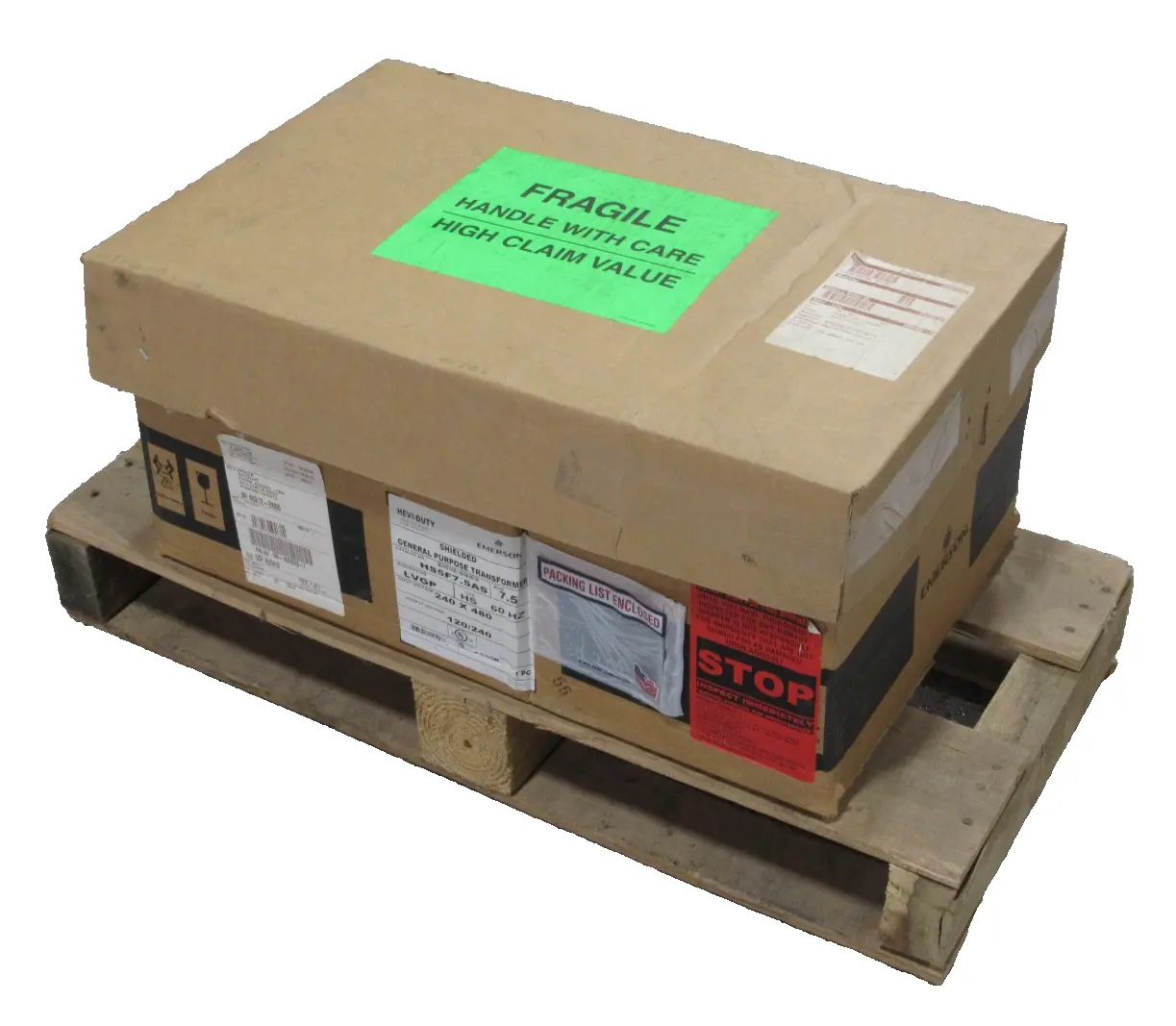NEW EMERSON HS5F7.5AS TRANSFORMER 240x480V 120/240V 7.5KVA