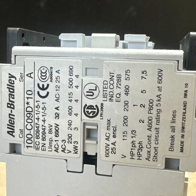 USED Allen-Bradley 104-C09DJ22