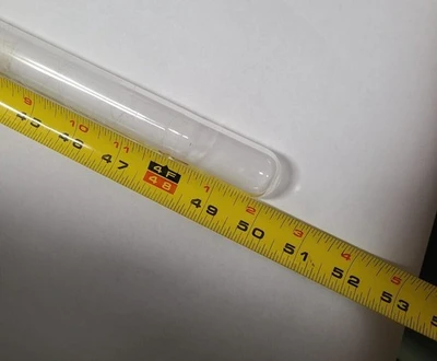 Lot of 3 Glass Flange Pipe Glass Tube 1 x 50