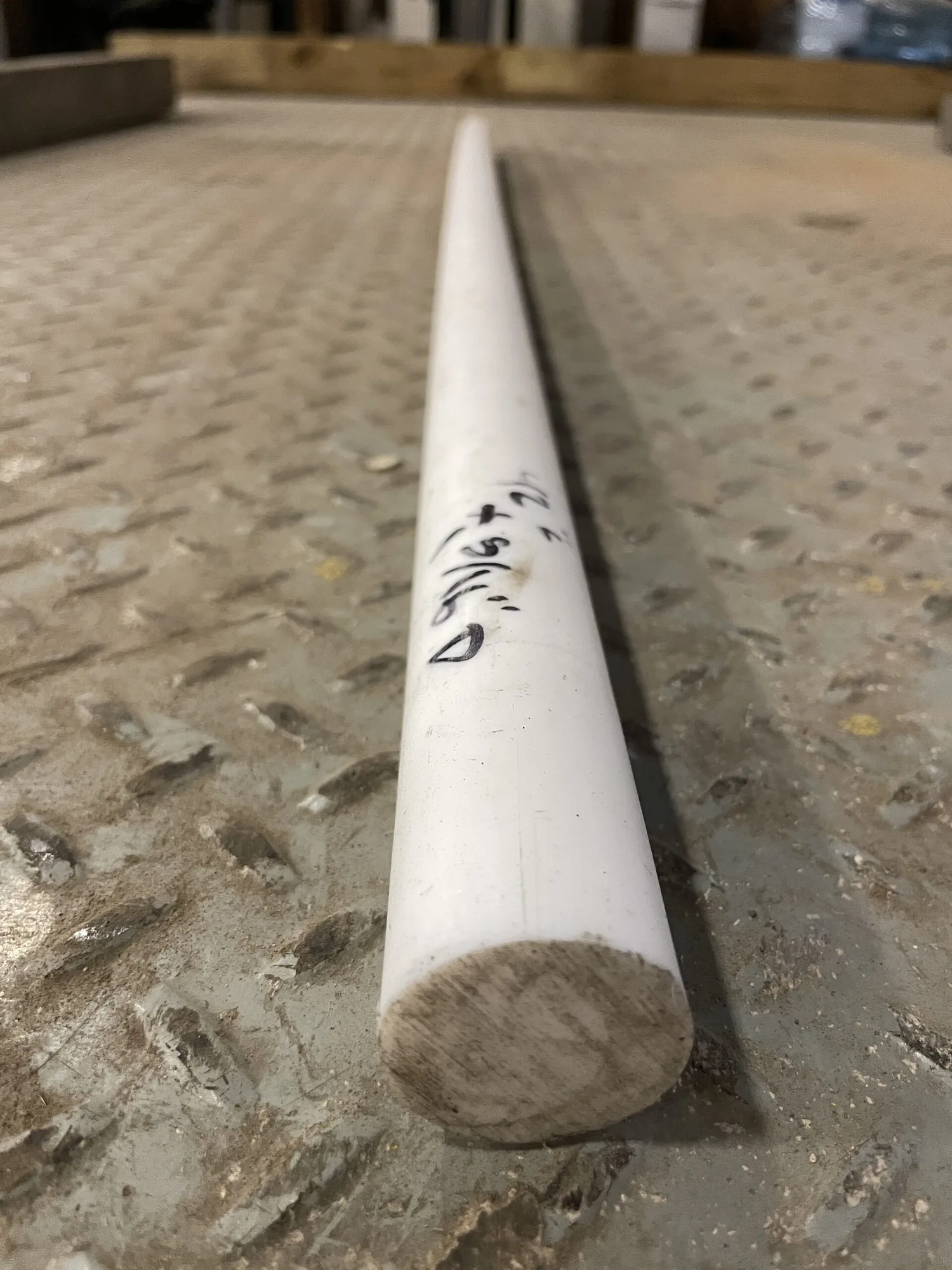 1-5/16” x 42” Teflon PTFE Round Bar / Rod Stock
