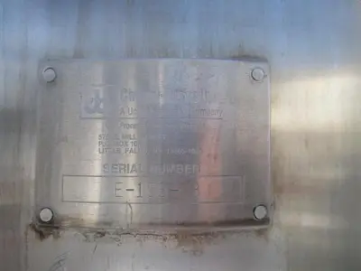 Tank, 35 Gallon, S/st, Deareator, Cherry Burrel, 20" x 36" #S734628