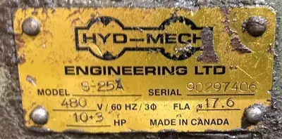 18" X 27" HYDMECH MODEL #S25-A HORIZONTAL SWIVEL MITER AUTOMATIC BAND SAW: YOBRO #25047