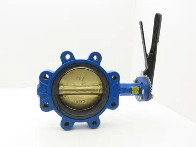 C&C Industries B148-GRC Butterfly Valve 6" Stainless Disc 200 PSI A536 DN150