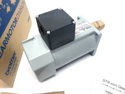 New | in-Stock Brother Induction Motor, 3-Phase, 7.5:1 Ratio, 1/10HP Gearmotors Michigan US | Maverick Industrial Sales #1396097