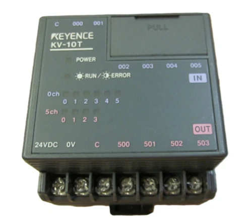 Keyence KV-10T Base Programmable Logic Controller, DC Type, 6 Inputs, 4 Outputs [Refurbished]
