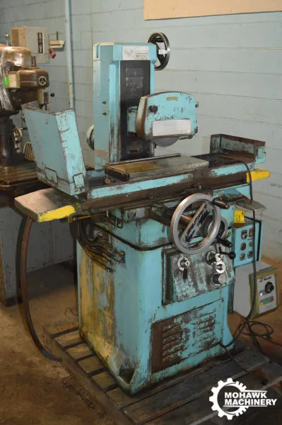 8" X 18" BOYAR-SCHULTZ "2A818 HUSK-E-LINE" AUTOMATIC HYDRAULIC HORIZONTAL SPINDLE SURFACE GRINDER w/WALKER ELECTRO-MAGNETIC CHUCK