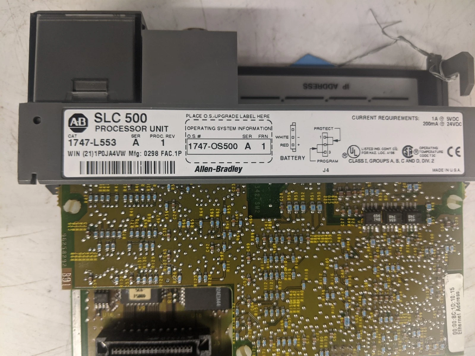 USED ALLEN BRADLEY 1747-L553 SERIES A