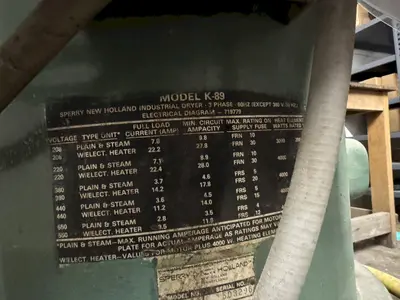 SPERRY NEW HOLLAND MODEL #K-89 CHIP SEPERATOR: YOBRO #23833