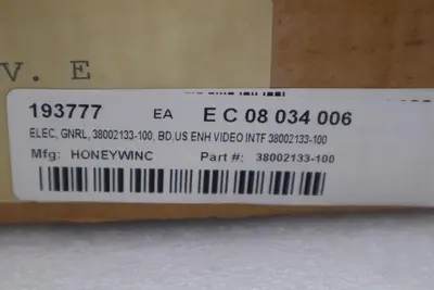 NEW HONEYWELL 38002133-100 REMOTE VIDEO INTERFACE STOCK G638