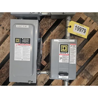 Used Square D 30Amp Fused Safety Switches and Size 00 & 1 Starters [LOT]